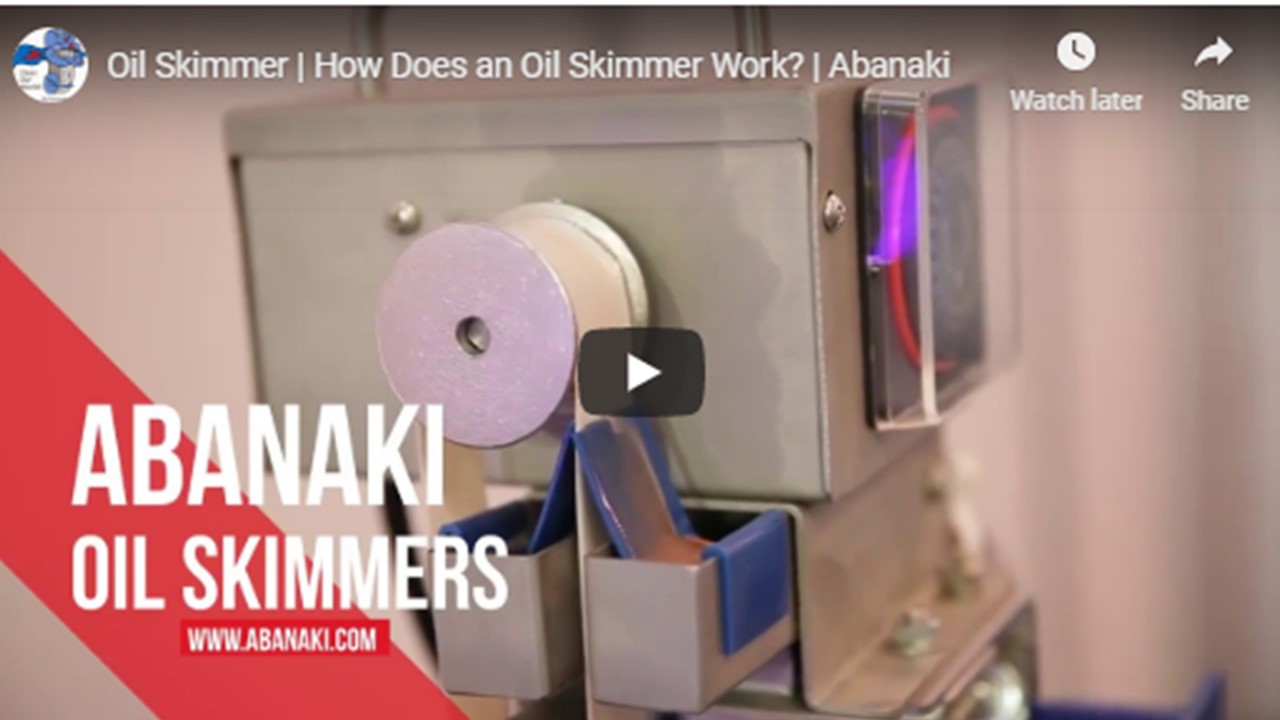 Abanaki oil skimmer applications video
